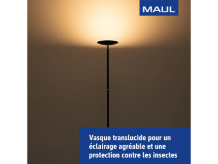 MAUL Lampadaire à LED MAULsphere, noir mat