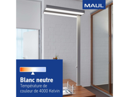 MAUL Lampadaire de bureau à LED MAULjuvis sensor, pince