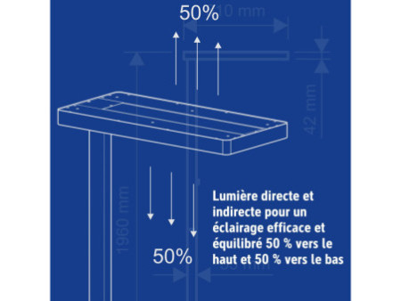 MAUL Lampadaire de bureau à LED MAULjuvis sensor, pince