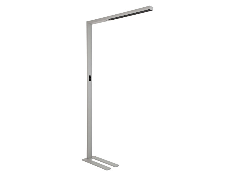 MAUL Lampadaire à LED MAULsirius sensor, dimmable, argent