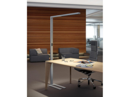 MAUL Lampadaire à LED MAULsirius sensor, dimmable, argent