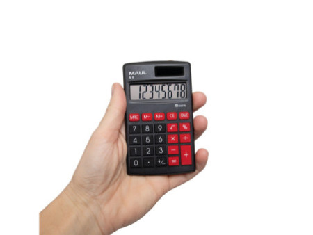 MAUL Calculatrice de poche M 8, 8 chiffres, noir
