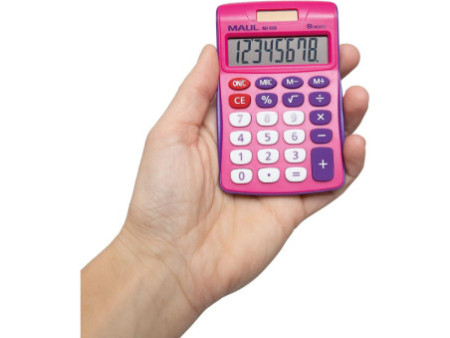 MAUL Calculatrice de bureau MJ 450, 8 chiffres, rose