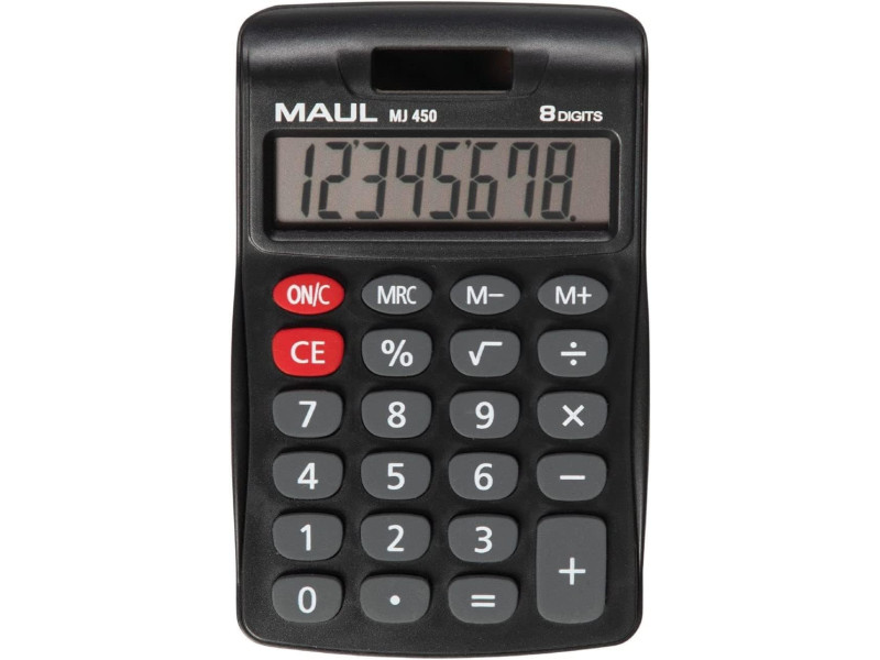 MAUL Calculatrice de bureau MJ 450, 8 chiffres, noir