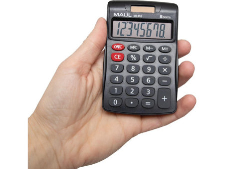 MAUL Calculatrice de bureau MJ 450, 8 chiffres, noir