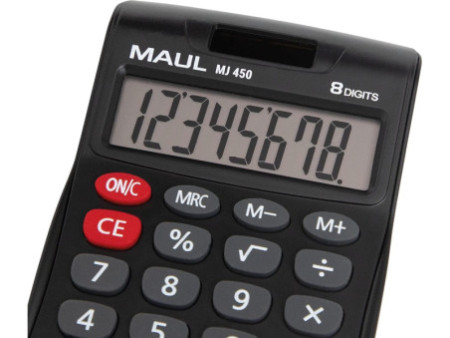 MAUL Calculatrice de bureau MJ 450, 8 chiffres, noir