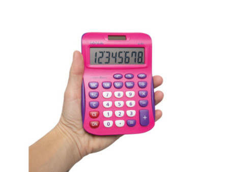 MAUL Calculatrice de bureau MJ 550, 8 chiffres, rose