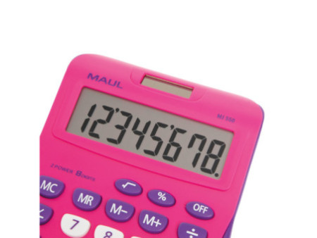 MAUL Calculatrice de bureau MJ 550, 8 chiffres, rose