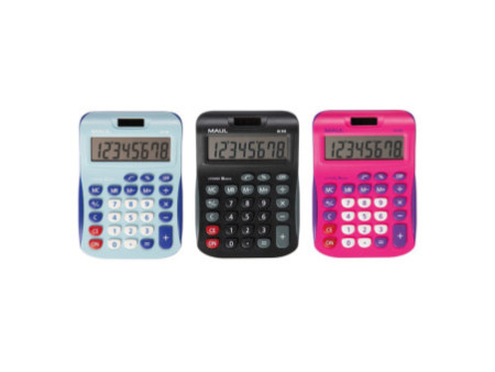 MAUL Calculatrice de bureau MJ 550, 8 chiffres, bleu clair