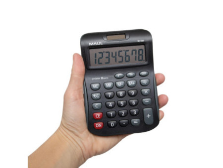 MAUL Calculatrice de bureau MJ 550, 8 chiffres, noir