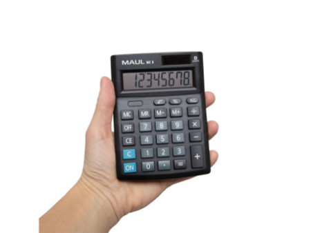 MAUL Calculatrice de bureau MC 8, 8 chiffres, noir