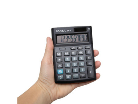 MAUL Calculatrice de bureau MC 10, 10 chiffres, noir