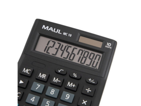 MAUL Calculatrice de bureau MC 10, 10 chiffres, noir