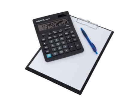 MAUL Calculatrice de bureau MXL 12, 12 chiffres, noir