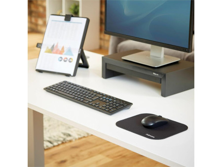 Fellowes Tapis de souris Medium, en polyestère, noir