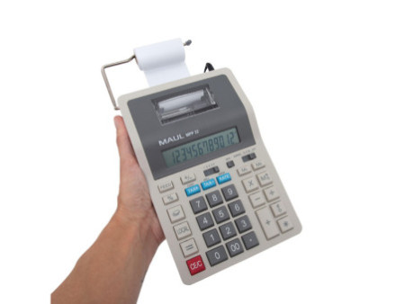 MAUL Calculatrice de bureau-imprimante printing MPP 32, gris