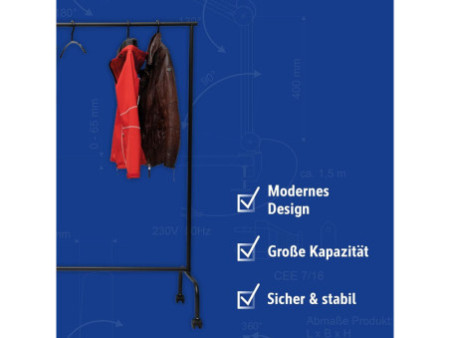 MAUL Vestiaire mobile MAULlimbo, noir