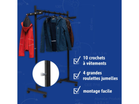 MAUL Vestiaire mobile MAULsamba, noir