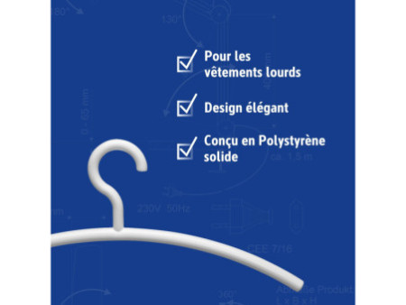MAUL Cintre, en plastique, blanc