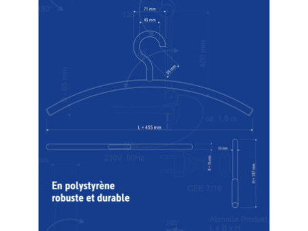 MAUL Cintre, en plastique, noir