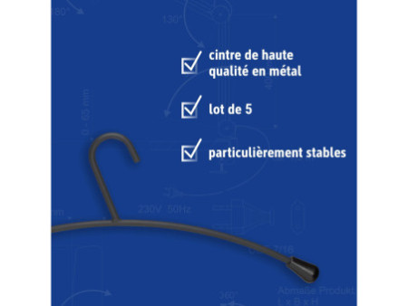 MAUL Cintre, en métal, noir