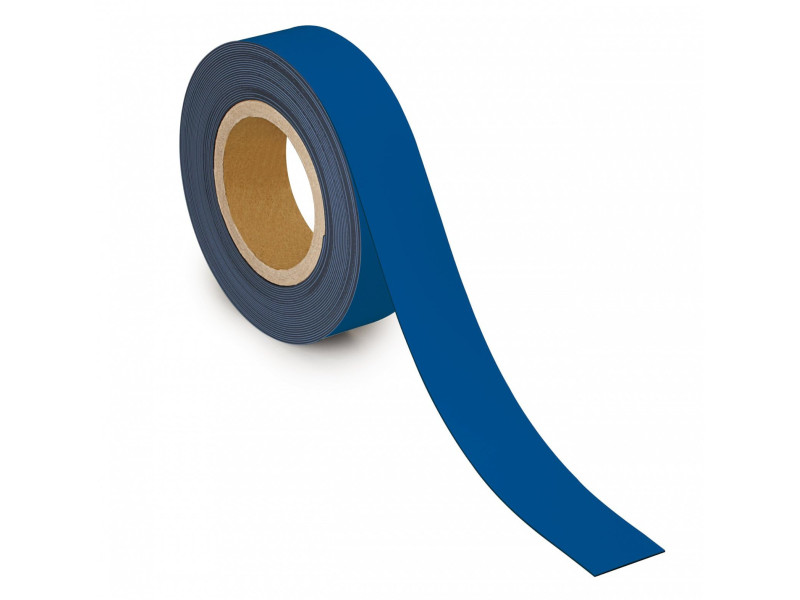 MAUL Ruban magnétique, 40 mm x 10 m, épaisseur: 1 mm, bleu