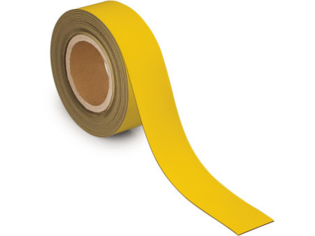 MAUL Ruban magnétique, 50 mm x 10 m, épaisseur: 1 mm, jaune
