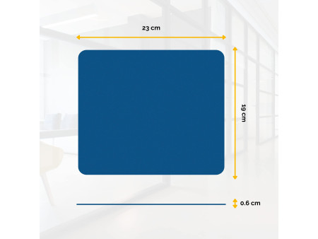Fellowes tapis de souris standard, en polyestère, bleu
