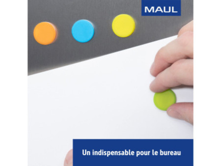 MAUL Aimant néodyme, en forme de pastille, silicone, 30 mm