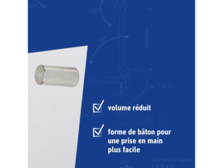 MAUL Aimant néodyme, bâton prise aisée, 10 mm