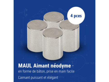 MAUL Aimant néodyme, bâton prise aisée, 16 mm