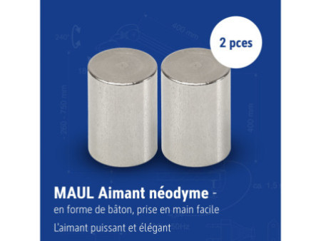 MAUL Aimant néodyme, bâton prise aisée, 20 mm