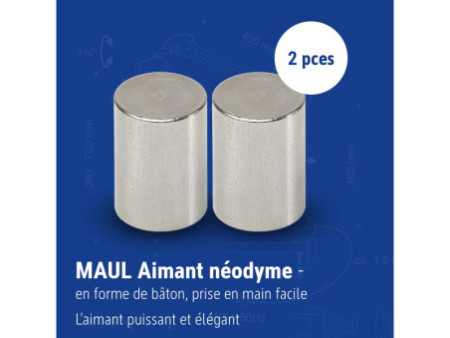 MAUL Aimant néodyme, bâton prise aisée, 25 mm