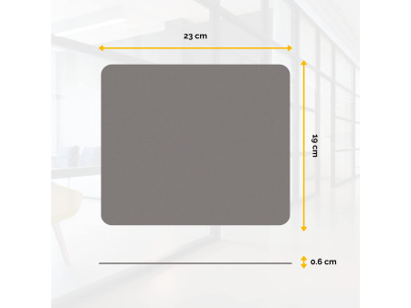 Fellowes Tapis de souris standard, en polyestère, gris