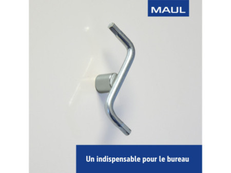 MAUL Aimant néodyme en forme de pastille, 12 mm, argent