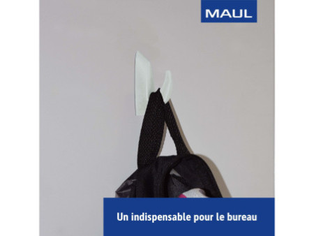 MAUL Aimant néodyme avec crochet pour vêtements, gris