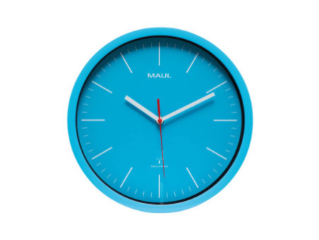 MAUL Horloge murale MAULjumb, diamètre: 305 mm, bleu