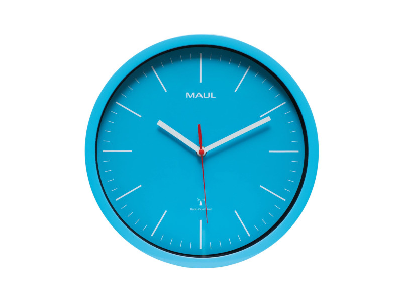 MAUL Horloge murale MAULjumb, diamètre: 305 mm, bleu