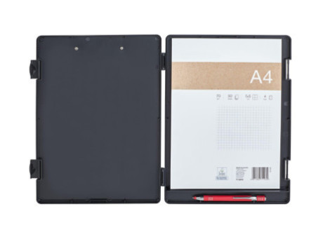 MAUL Porte-bloc avec compartiment de rangement, A4, noir