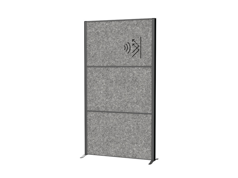 MAUL Système de cloison MAULconnecto, 3x acoustique gris