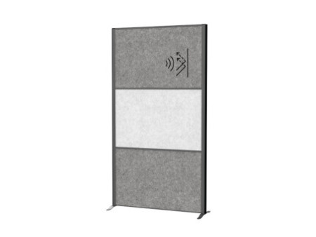 MAUL Système de cloison MAULconnecto, 3x acoustique gris