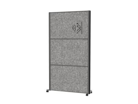 MAUL Système de cloison MAULconnecto Uplight, gris foncé