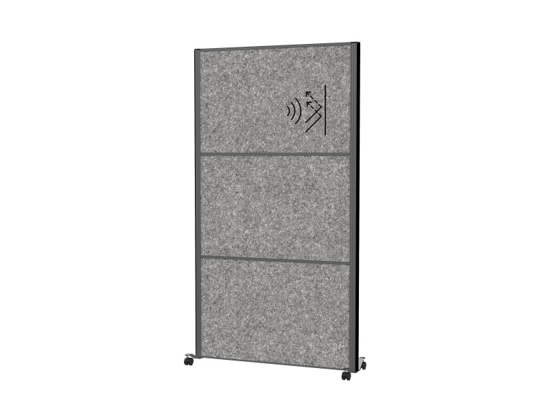 MAUL Système de cloison MAULconnecto Uplight, gris foncé