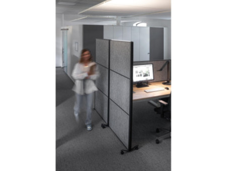 MAUL Système de cloison MAULconnecto Uplight, gris foncé