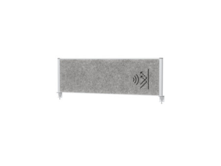 MAUL Système de cloison de bureau MAULconnecto, argent/ gris
