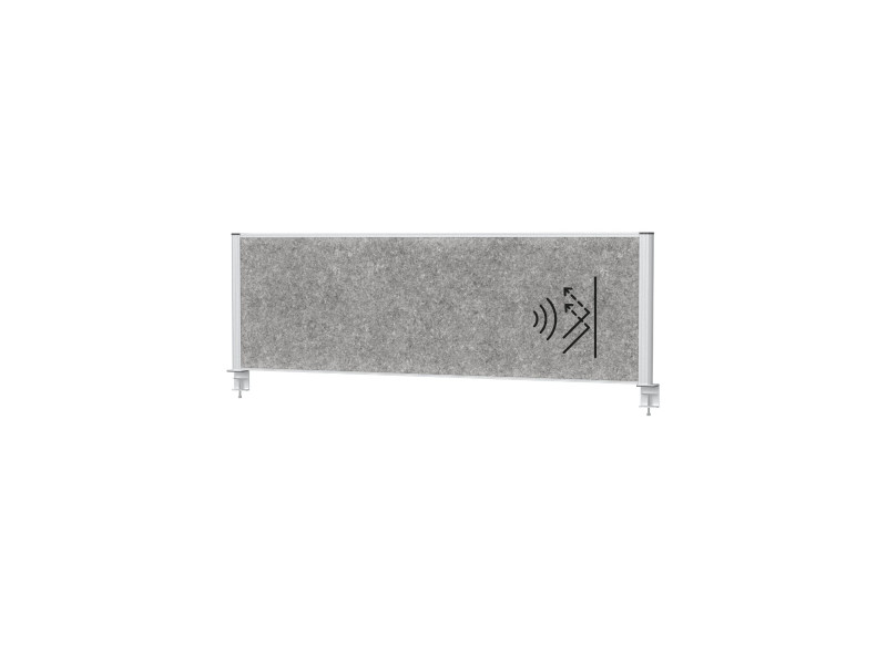 MAUL Système de cloison de bureau MAULconnecto, argent/ gris