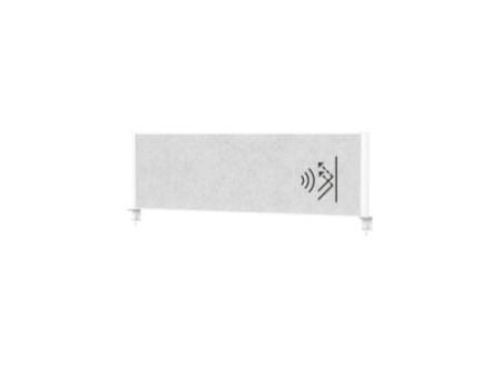 MAUL Système de cloison de bureau MAULconnecto, blanc / gris