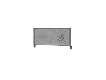 MAUL Système de cloison de bureau MAULconnecto Uplight, gris