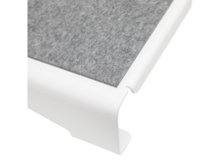 MAUL Repose-pieds MAULflair, métal, 400 x 300 mm, blanc