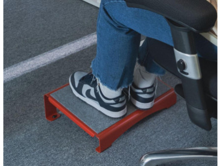 MAUL Repose-pieds MAULflair, métal, 400 x 300 mm, rouge
